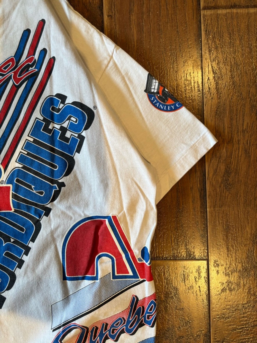 Vintage 1992 Quebec Nordiques Bulletin AOP Shirt - Picture 13 of 14